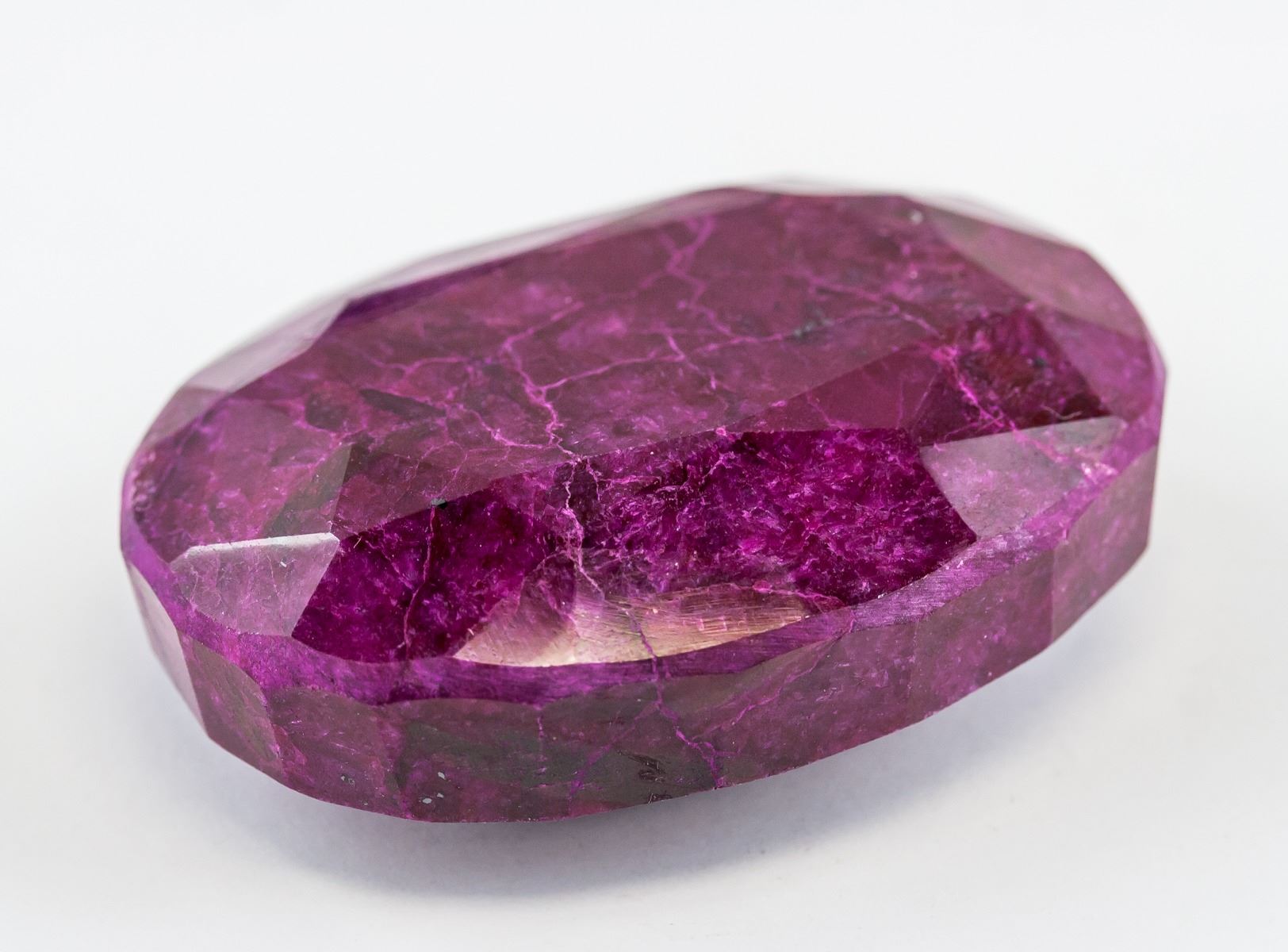 454.5 Ct Oval Cut Red Ruby Gemstone AGSL