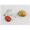 Image 1 : Chinese Lacquer Wood Pendant and Toad Netsuke