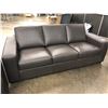 Image 3 : BROCKTON LIGHT BROWN LEATHER 3 SEAT SOFA WITH MATCHING LOVE SEAT