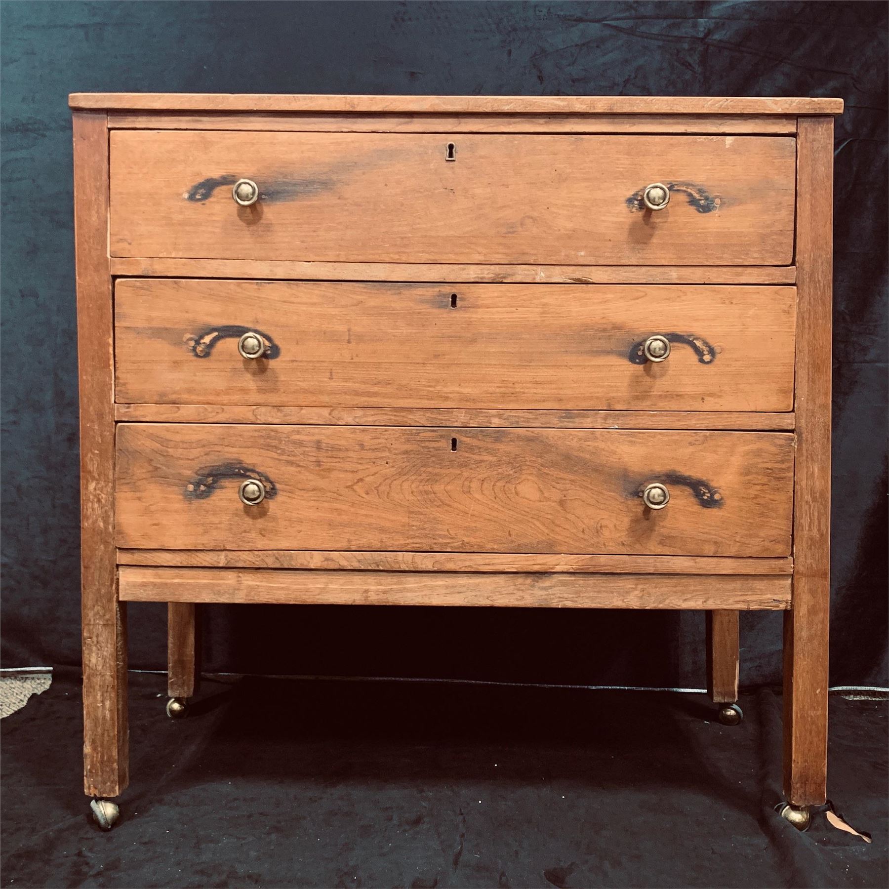 Antique Wooden Dresser With Drawers