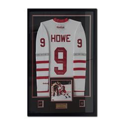 Gordie 'Mr Hockey' Howe Framed Signed Jersey
