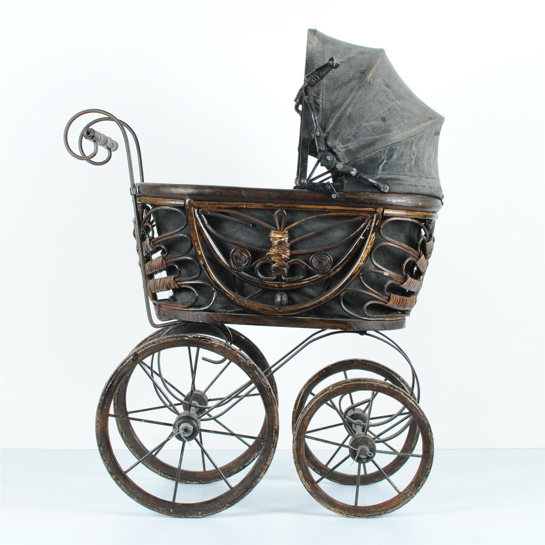 wooden dolls pram for 1 year old