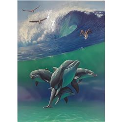 Charles Lynn Bragg's "Dolphins" Limited Edition Print