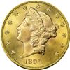 Image 3 : 1892-S $20 Liberty Head Double Eagle Gold Coin PCGS MS64+