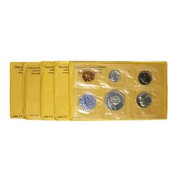 Lot of (5) - 1963 (5) Coin Proof Sets in Envelopes
