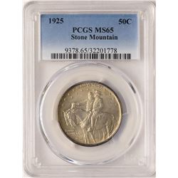 1925 Stone Mountain Stone Mountain Commemorative Half Dollar Coin PCGS MS65