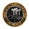 Image 1 : .999 Silver Mirage Las Vegas Nevada $10 Casino Limited Edition Gaming Token