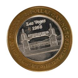 .999 Silver McCarran International Airport $10 Casino Limited Edition Gaming Token