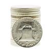 Image 2 : Roll of (20) Brilliant Uncirculated 1960-D Franklin Half Dollar Coins
