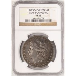 1879-CC Capped Die $1 Morgan Silver Dollar Coin NGC VF25