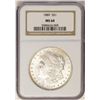 Image 1 : 1889 $1 Morgan Silver Dollar Coin NGC MS64 Nice Toning
