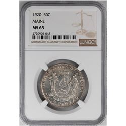 1920 Maine Centennial Commemorative Half Dollar Coin NGC MS65