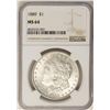Image 1 : 1889 $1 Morgan Silver Dollar Coin NGC MS64
