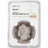 Image 1 : 1887-S $1 Morgan Silver Dollar Coin NGC MS64+ Nice Toning