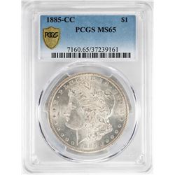 1885-CC $1 Morgan Silver Dollar Coin PCGS MS65
