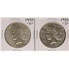 Image 1 : Lot of (2) 1935-S $1 Peace Silver Dollar Coins
