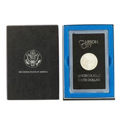 1880-CC $1 Morgan Silver Dollar Coin GSA Hoard Uncirculated w/ Box