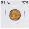 Image 1 : 1929 $2 1/2 Indian Head Quarter Eagle Gold Coin