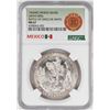 Image 1 : 1962Mo Mexico Battle of the Cinco De Mayo Silver Coin NGC MS67