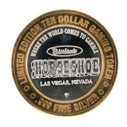 .999 Silver Binion's Horseshoe Las Vegas, NV $10 Casino Limited Edition Gaming Token