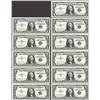 Image 1 : Lot of (11) Consecutive 1957B $1 Silver Certificate Notes