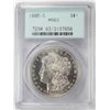 Image 1 : 1895-S $1 Morgan Silver Dollar Coin PCGS MS63 Old Green Holder