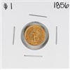 Image 1 : 1856 $1 Indian Princess Head Gold Dollar Coin