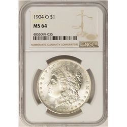 1904-O $1 Morgan Silver Dollar Coin NGC MS64