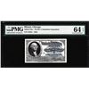 Image 1 : 1893 World's Columbian Exposition Ticket Washington PMG Choice Uncirculated 64EPQ