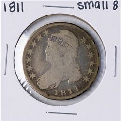 1811 Small 8 Capped Bust Half Dollar Coin