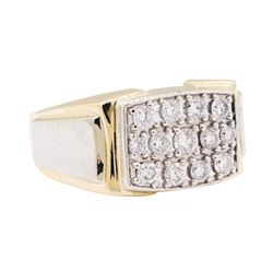 14KT Yellow and White Gold 1.07 ctw Diamond Ring
