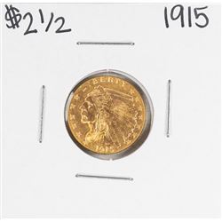 1915 $2 1/2 Indian Head Quarter Eagle Gold Coin