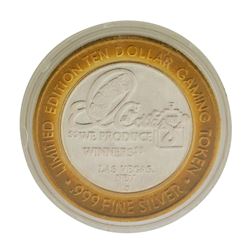 .999 Silver El Cortez Hotel and Casino $10 Limited Edition Gaming Token