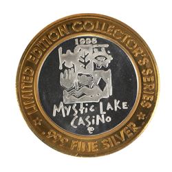 .999 Fine Silver Mystic Lake Casino $10 Limited Edition Gaming Token