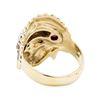 Image 3 : 14KT Yellow Gold 0.50 ctw Multi-Color Sapphire Native American Chief Motif Ring
