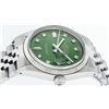 Image 3 : Rolex Mens Stainless Green Diamond 36MM Datejust Wristwatch
