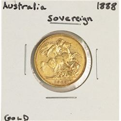 1888 Australia Sovereign Victoria Gold Coin