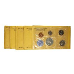 Lot of (5) - 1963 (5) Coin Proof Sets in Envelopes