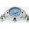 Image 9 : Rolex Ladies Stainless Steel Blue Stamp Diamond & Ruby Datejust Wristwatch
