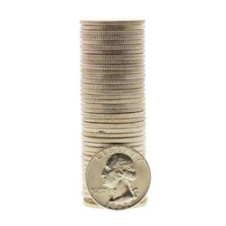 Roll of (40) Brilliant Uncirculated 1962-D Washington Quarter Coins