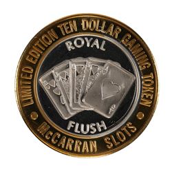 .999 Silver McCarran International Airport $10 Casino Limited Edition Gaming Token