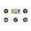Image 1 : Set of 1999-S (5) Coin Proof State Quarter Coins PCGS PR69DCAM
