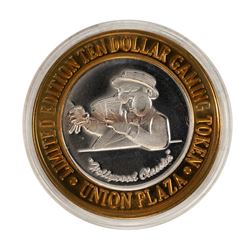 .999 Silver Plaza Hotel & Casino Nevada $10 Gaming Token Limited Edition