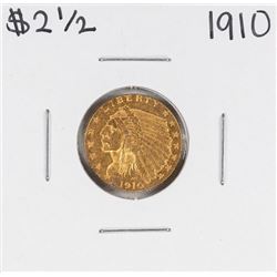 1910 $2 1/2 Indian Head Quarter Eagle Gold Coin