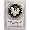 Image 2 : 2015-W $1 Proof American Silver Eagle Coin PCGS PR70DCAM W/Miles Standish Signature