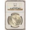 Image 1 : 1923 $1 Peace Silver Dollar Coin NGC MS64