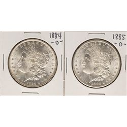Lot of 1884-O & 1885-O $1 Morgan Silver Dollar Coins