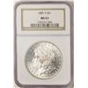 Image 1 : 1881-S $1 Morgan Silver Dollar Coin NGC MS63