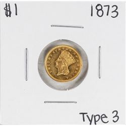1873 $1 Indian Princess Head Gold Dollar Coin