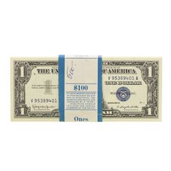 Pack of (100) Consecutive 1957B $1 Silver Certificate Notes